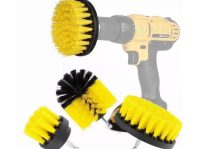 Kit De 3 Cepillos Taladro Lava Tapiz
